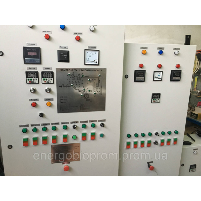 Комплект електрообладнання для лінії виробництва пілет