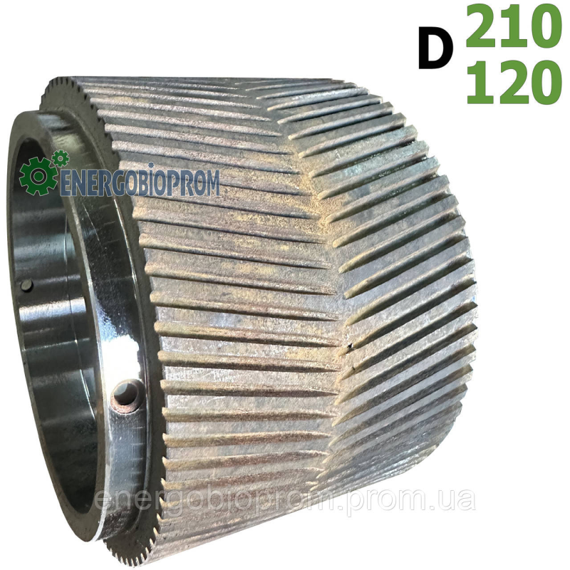 Обичайка прес вальця ялинка 208/120 мм ОГМ-1.5 Обичайка ролика прес гранулятора ОГМ-1.5 Обечайка пресу ОГМ