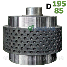Зібраний ролик ОГМ-1,5 перфорація 195/85мм Вузький перфо ролик гранулятора ОГМ Вузький ролер перфо