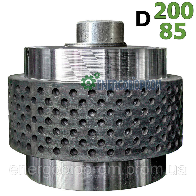 Зібраний ролик ОГМ-1,5 перфорація 200/85мм Вузький перфо ролик гранулятора ОГМ Вузький ролер перфо