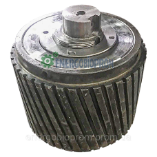 Зібраний косий ролик 208/120мм ОГМ 1.5 Широкий косозубий ролер гранулятора ОГМ-1,5 Прес ролик ОГМ у зборі