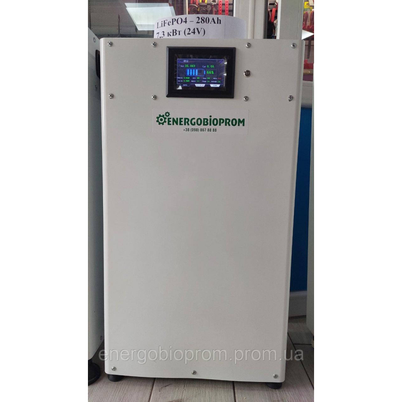 Акумуляторна збірка LiFePO4- 280Ah, 7.3кВт (24V) 24V, 48V, 280Ah Акумуляторна збірка LiFePO4- 280Ah, 7.3кВт (24V) 24V, 48V, 280Ah