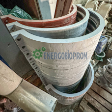 Комплект стяжних хомутів ОГМ-1.5 Литі стяжні хомути для гранулятора огм Пара стяжних хомутів ОГМ