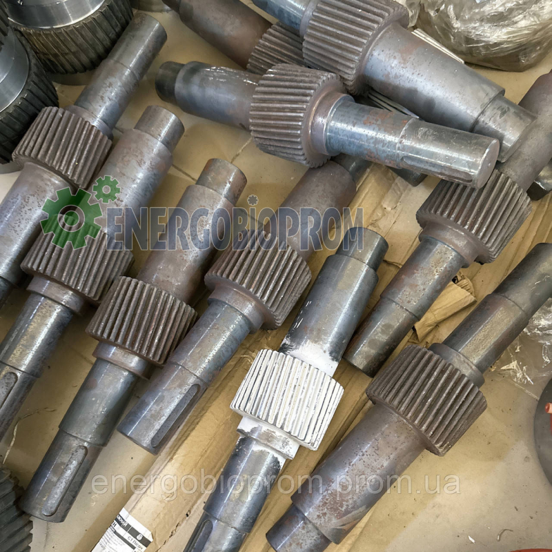 Вал гранулятора швидкохідний Z-36 для ОГМ 0.8 Вал-шестерня нижня редуктора гранулятора ОГМ