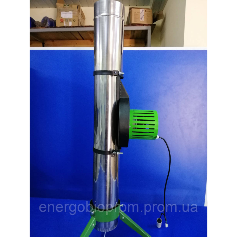 Димосос, інжекційний витяжний вентилятор для твердопаливних котлів