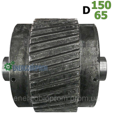 Прес ролик у зборі вузький косий D150/65 Ролик прес гранулятора ОГМ-0.8 Косозубий ролик огм